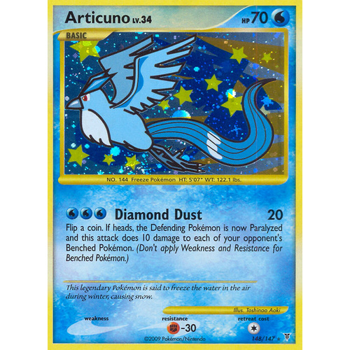 Articuno 148/147 Platinum Supreme Victors Holo Secret Rare Pokemon Card NEAR MINT TCG