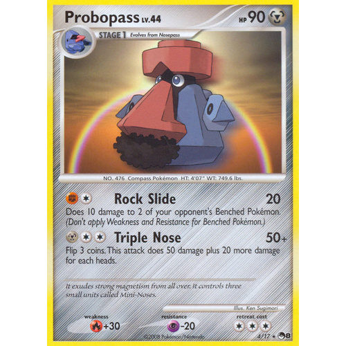 Probopass 4/17 POP Series 8 Holo Rare Pokemon Card NEAR MINT TCG