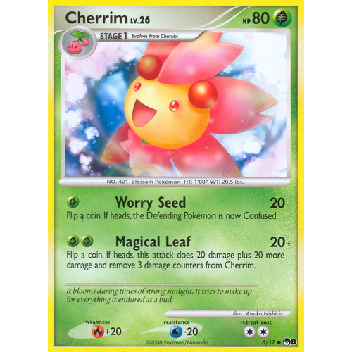 Cherrim 6/17 POP Series 8 Shattered Reverse Uncommon Pokemon Card NEAR MINT TCG