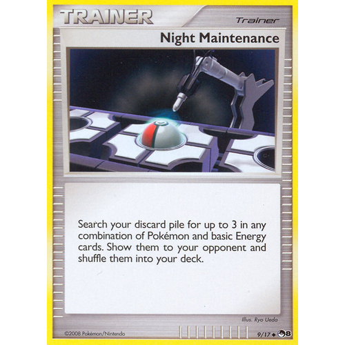 Night Maintenance 9/17 POP Series 8 Uncommon Trainer Pokemon Card NEAR MINT TCG