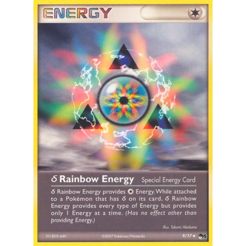 Delta Rainbow Energy 9/17 POP Series 5 Uncommon Pokemon Card NEAR MINT TCG