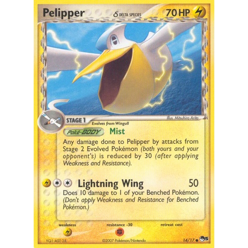 Pelipper (Delta Species) 14/17 POP Series 5 Common Pokemon Card NEAR MINT TCG