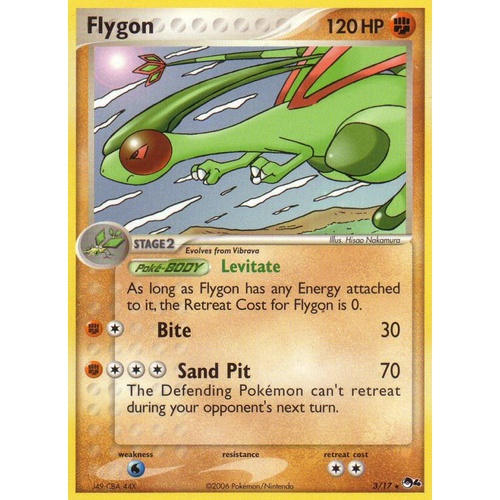 Flygon 3/17 POP Series 4 Holo Rare Pokemon Card NEAR MINT TCG