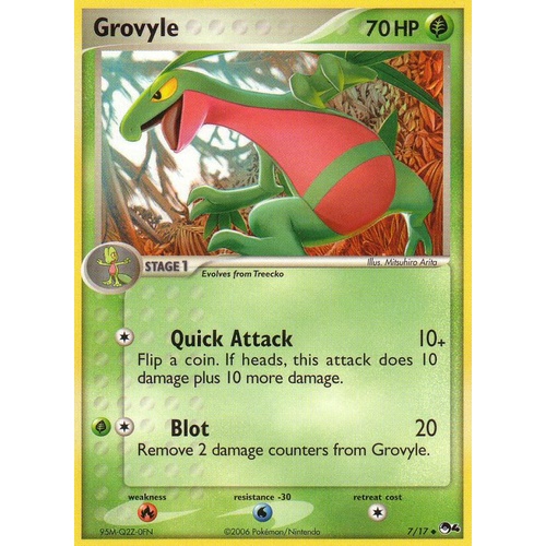 Grovyle 7/17 POP Series 4 Uncommon Pokemon Card NEAR MINT TCG