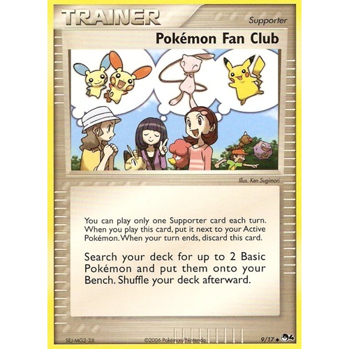 Pokemon Fan Club 9/17 POP Series 4 Uncommon Trainer Pokemon Card NEAR MINT TCG