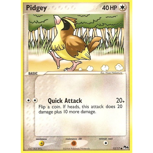 Pidgey 12/17 POP Series 4 Common Pokemon Card NEAR MINT TCG