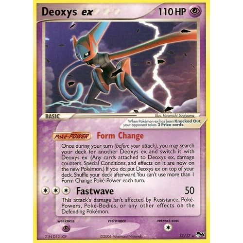 Deoxys ex 17/17 POP Series 4 Ultra Rare Pokemon Card NEAR MINT TCG