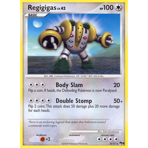 Regigigas 4/17 POP Series 9 Holo Rare Pokemon Card NEAR MINT TCG