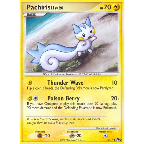 Pachirisu 10/17 POP Series 9 Uncommon Pokemon Card NEAR MINT TCG
