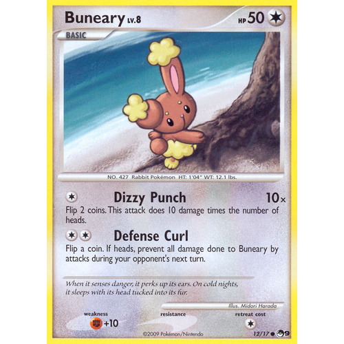Buneary 12/17 POP Series 9 Common Pokemon Card NEAR MINT TCG