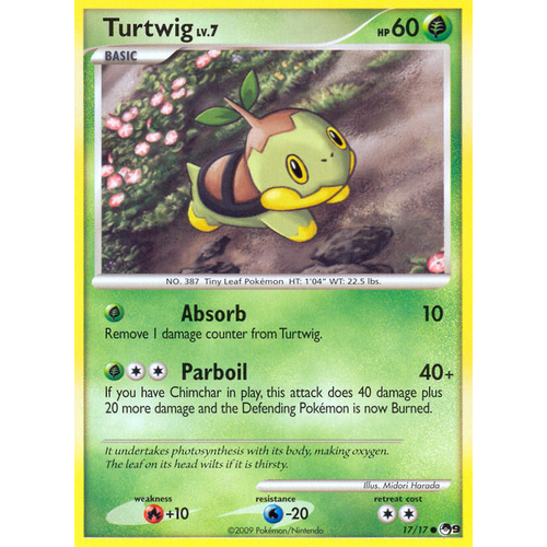 Turtwig 17/17 POP Series 9 Common Pokemon Card NEAR MINT TCG