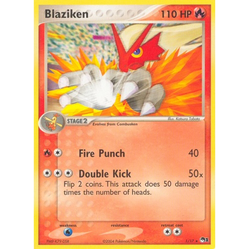 Blaziken 1/17 POP Series 1 Holo Rare Pokemon Card NEAR MINT TCG