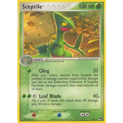 Sceptile 4/17 POP Series 1 Holo Rare Pokemon Card NEAR MINT TCG