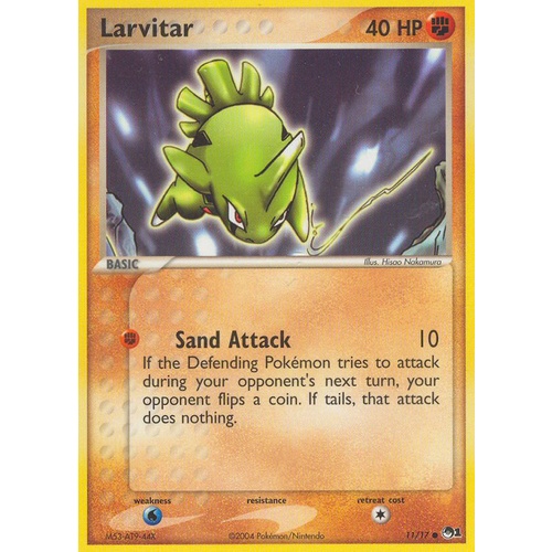 Larvitar 11/17 POP Series 1 Common Pokemon Card NEAR MINT TCG