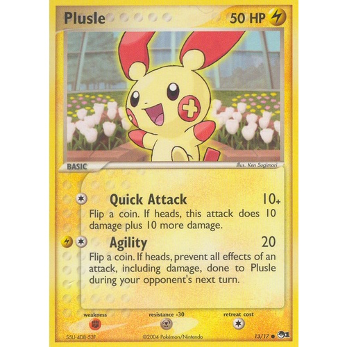Plusle 13/17 POP Series 1 Common Pokemon Card NEAR MINT TCG