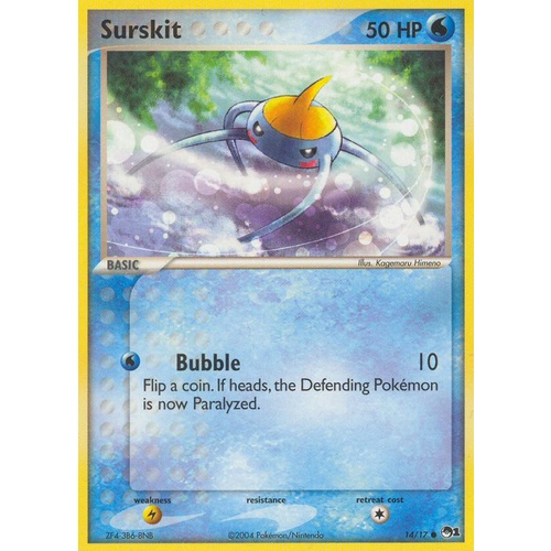 Surskit 14/17 POP Series 1 Common Pokemon Card NEAR MINT TCG