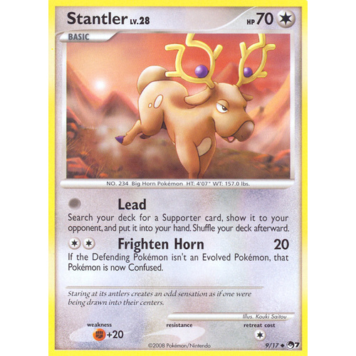 Stantler 9/17 POP Series 7 Uncommon Pokemon Card NEAR MINT TCG