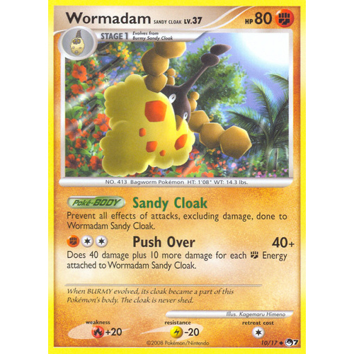 Wormadam 10/17 POP Series 7 Uncommon Pokemon Card NEAR MINT TCG