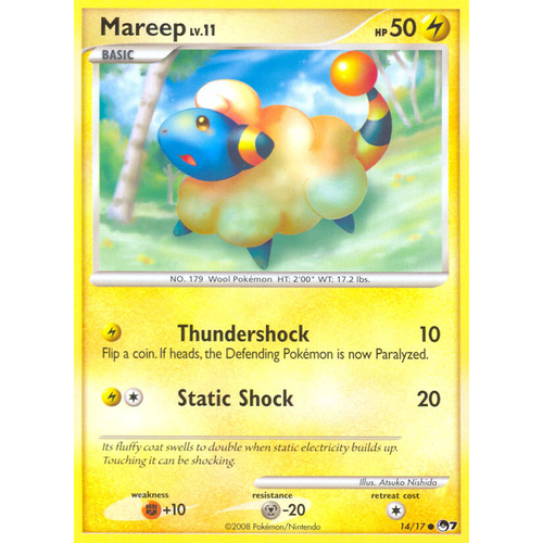 Mareep 14/17 POP Series 7 Common Pokemon Card NEAR MINT TCG