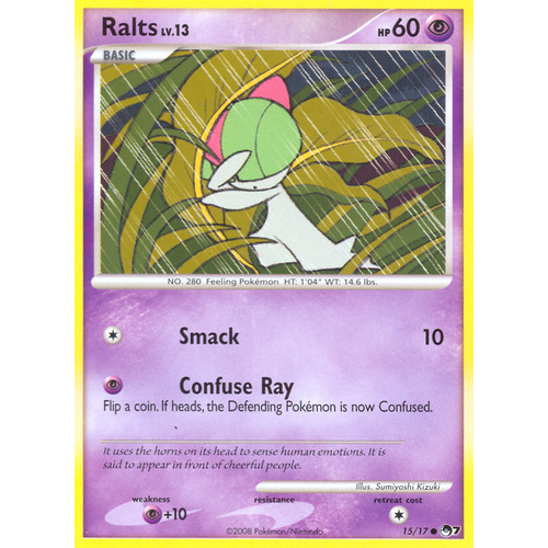 Ralts 15/17 POP Series 7 Common Pokemon Card NEAR MINT TCG