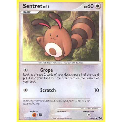 Sentret 16/17 POP Series 7 Common Pokemon Card NEAR MINT TCG