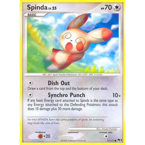 Spinda 17/17 POP Series 7 Common Pokemon Card NEAR MINT TCG