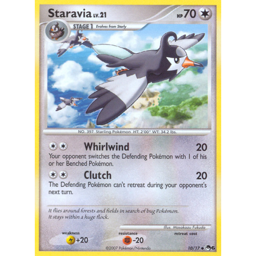 Staravia 10/17 POP Series 6 Uncommon Pokemon Card NEAR MINT TCG