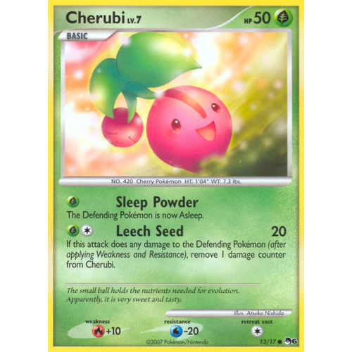 Cherubi 13/17 POP Series 6 Common Pokemon Card NEAR MINT TCG