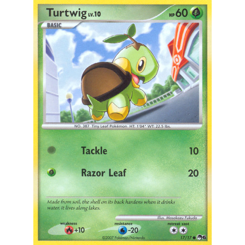 Turtwig 17/17 POP Series 6 Common Pokemon Card NEAR MINT TCG