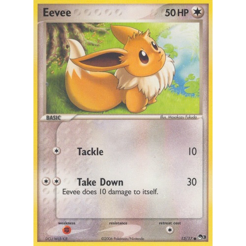 Eevee 13/17 POP Series 3 Common Pokemon Card NEAR MINT TCG