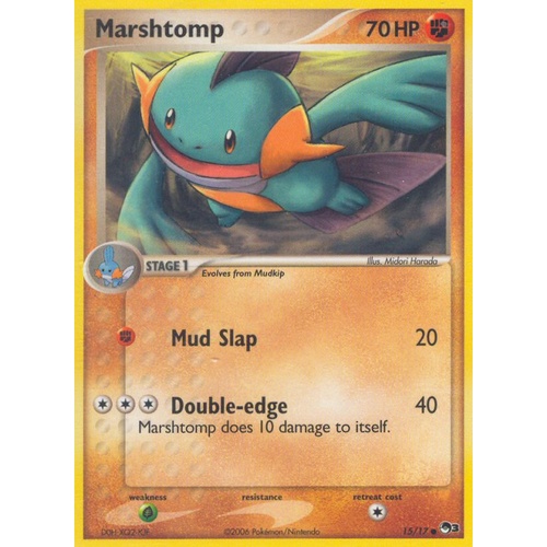 Marshtomp 15/17 POP Series 3 Common Pokemon Card NEAR MINT TCG