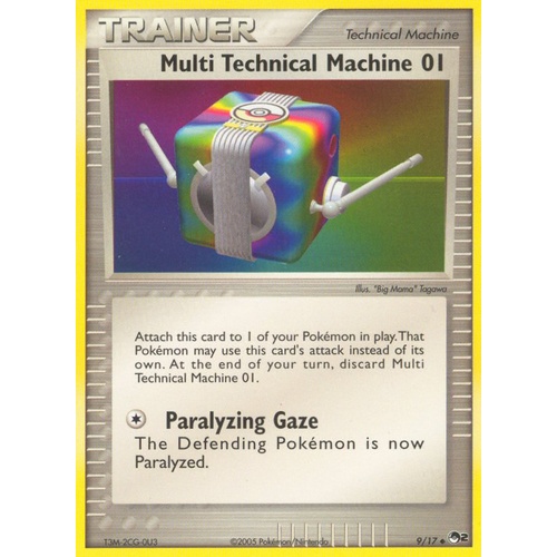 Multi Technical Machine 01 9/17 POP Series 2 Uncommon Trainer Pokemon Card NEAR MINT TCG