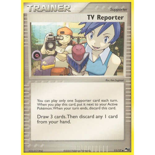 TV Reporter 11/17 POP Series 2 Uncommon Trainer Pokemon Card NEAR MINT TCG