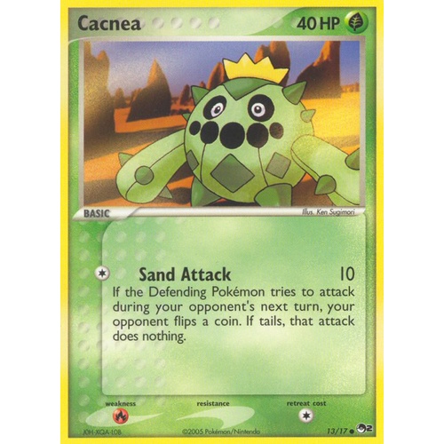 Cacnea 13/17 POP Series 2 Common Pokemon Card NEAR MINT TCG