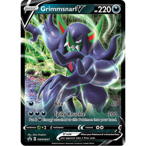 Grimmsnarl V SWSH057 Black Star Promo Pokemon Card NEAR MINT TCG