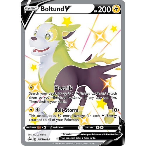 Boltund V SWSH085 Black Star Promo Pokemon Card NEAR MINT TCG