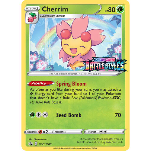 Cherrim SWSH088 Black Star Promo Pokemon Card NEAR MINT TCG