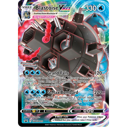 Blastoise VMAX SWSH103 Black Star Promo Pokemon Card NEAR MINT TCG