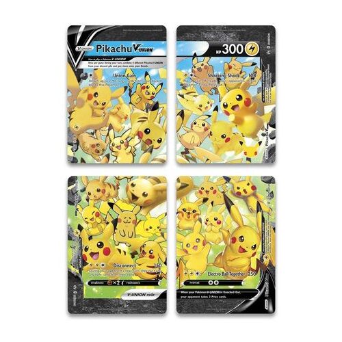 Pikachu V-Union SWSH139-142 (All four) Black Star Promos Pokemon Card NEAR MINT TCG