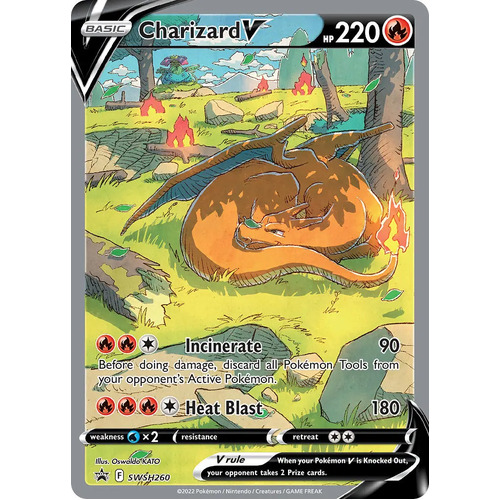 Charizard V SWSH260 Black Star Promo Pokemon Card NEAR MINT TCG