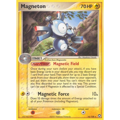 Magneton 16/108 EX Power Keepers Rare Pokemon Card NEAR MINT TCG