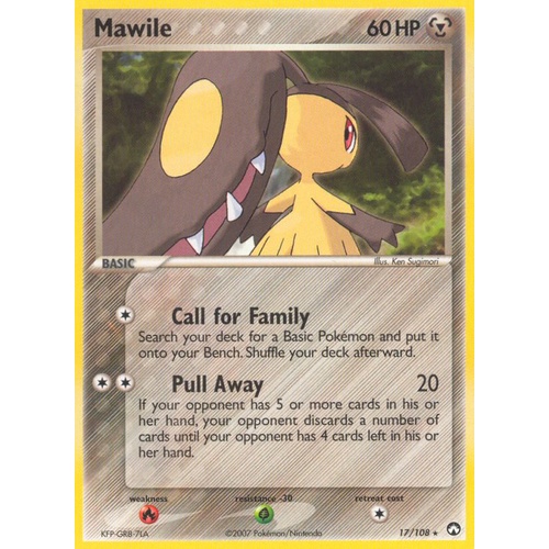 Mawile 17/108 EX Power Keepers Rare Pokemon Card NEAR MINT TCG
