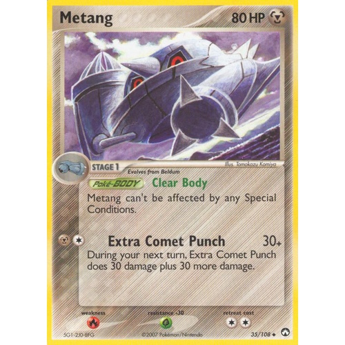 Metang 35/108 EX Power Keepers Uncommon Pokemon Card NEAR MINT TCG