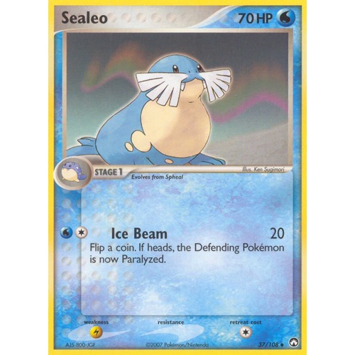Sealeo 37/108 EX Power Keepers Uncommon Pokemon Card NEAR MINT TCG