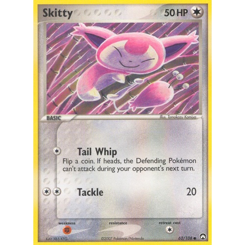 Skitty 62/108 EX Power Keepers Common Pokemon Card NEAR MINT TCG