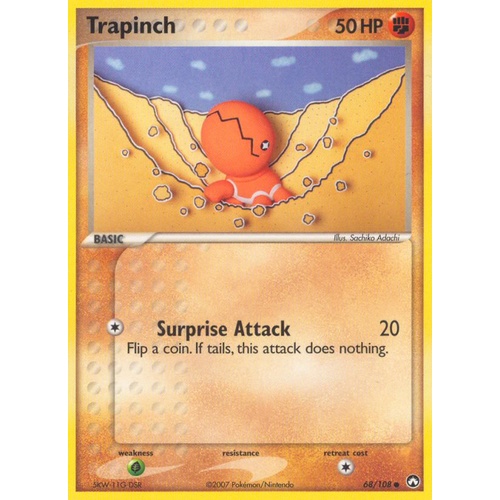 Trapinch 68/108 EX Power Keepers Common Pokemon Card NEAR MINT TCG