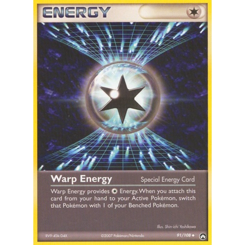 Warp Energy 91/108 EX Power Keepers Uncommon Pokemon Card NEAR MINT TCG