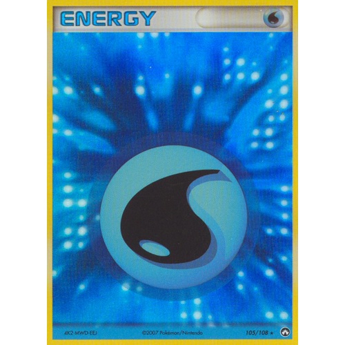 Water Energy 105/108 EX Power Keepers Holo Rare Pokemon Card NEAR MINT TCG