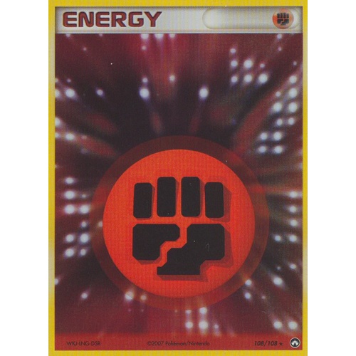 Fighting Energy 108/108 EX Power Keepers Holo Rare Pokemon Card NEAR MINT TCG