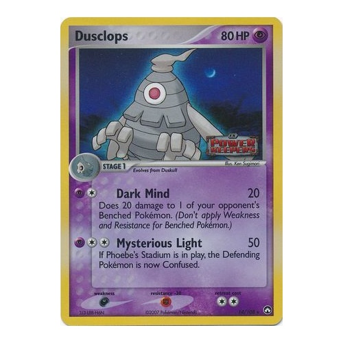 Dusclops 14/108 EX Power Keepers Reverse Holo Rare Pokemon Card NEAR MINT TCG